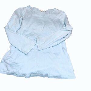 Tyler Boe large L 100% cotton long sleeve t-shirt baby blue like new